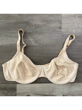 Hanro of Switzerland Bra Womens 38C Beige Underwire Micropolyamide Elastane Tan